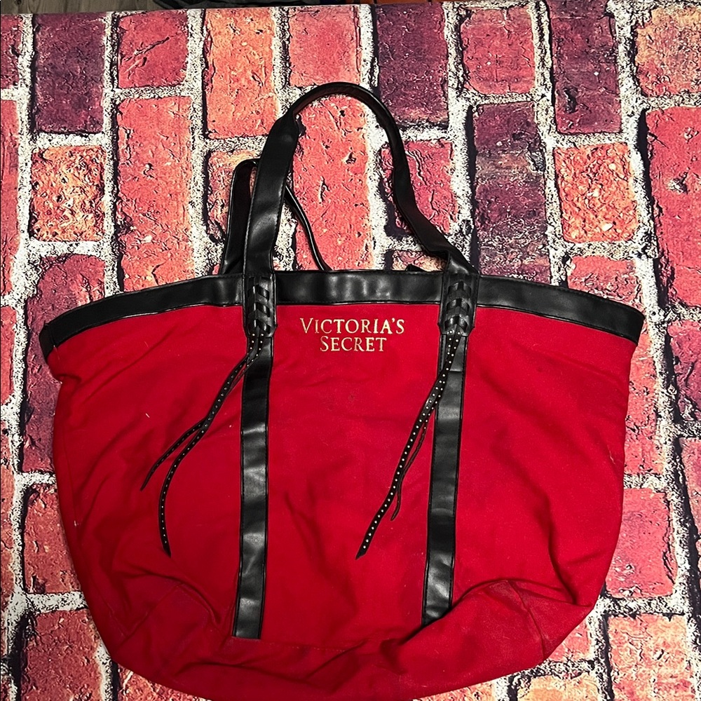 Victoria's Secret Red and Black Tote
